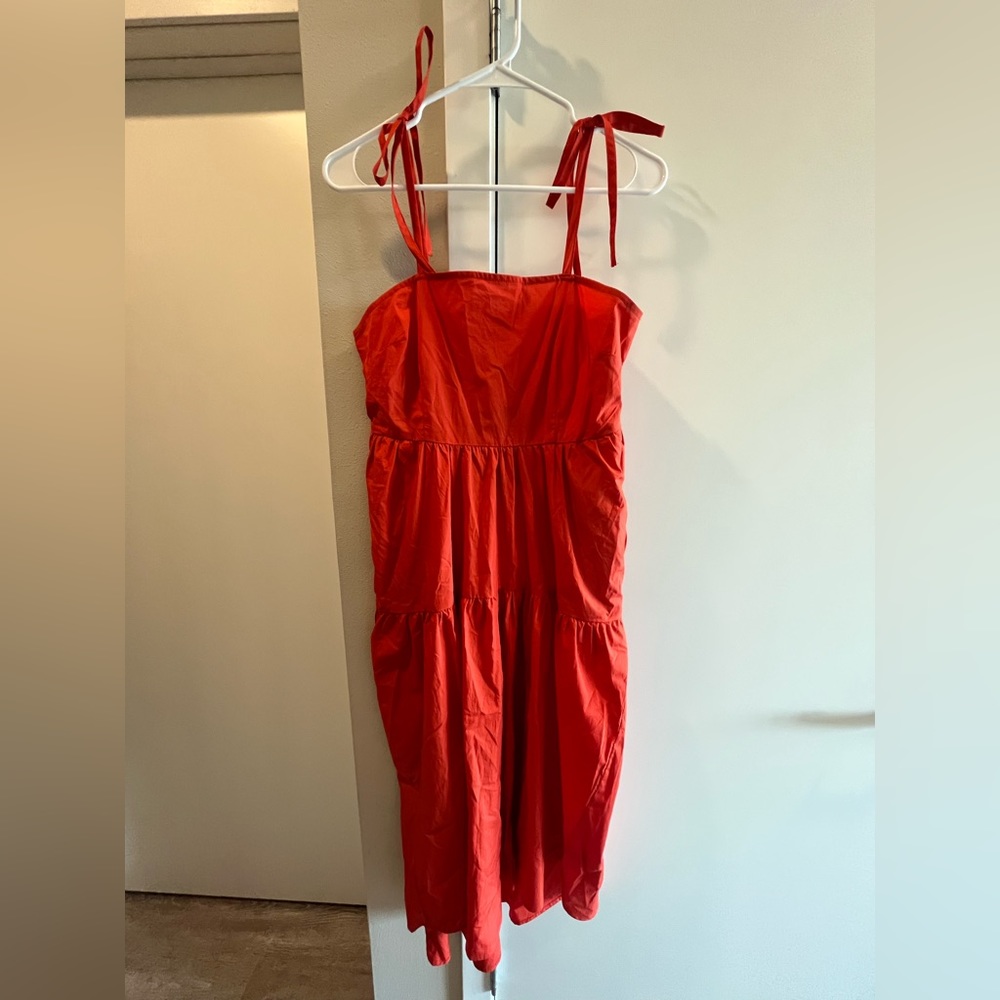 Who What Wear, red midi dress, size small